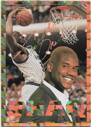 1994-95 SPORTS STARS SHAQUILLE ONEAL GOLD ICE CARD