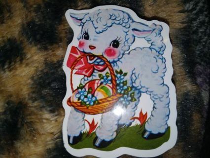Easter Cute one nice vinyl sticker no refunds regular mail only Very nice quality!!