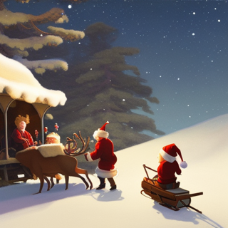 Listia Digital Collectible: Preparing Santa's Sleigh