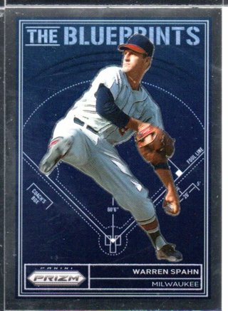 2023 Panini Prism Warren Spahn Blueprints Insert