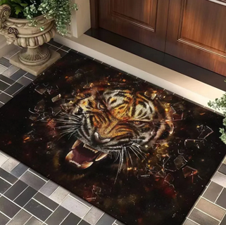 Three-dimensional Animal Tiger Carpet 