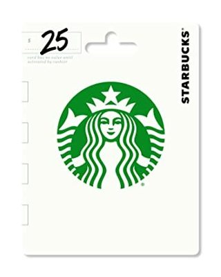 $25 Starbucks Gift Card (Physical Card)
