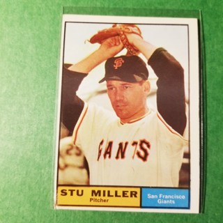 1961 - TOPPS BASEBALL CARD NO. 72 - STU MILLER - GIANTS