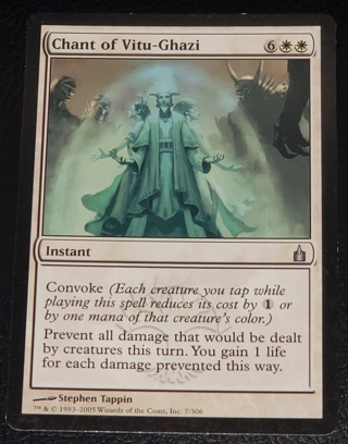 MTG ✨ Chant of Vitu - Ghazi - (U) 7/306 Ravnica City of Guilds (RAV) ✨ Magic the Gathering (2005)