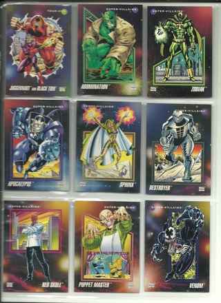 Fun Pack Vintage Marvel Cards: 9 Vintage 1992 Marvel Impel Trading Cards No. 100-108