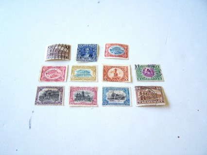 Guatemala Postage Stamps Used set of 11