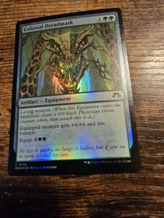 Magic the gathering mtg Colossal Dreadmask foil card Modern Horizons 3