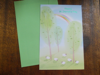 St. Patrick's Day Card & Envelope