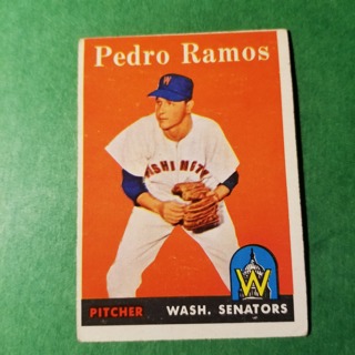 1958 - TOPPS BASEBALL CARD NO. 331 - PEDRO RAMOS  - SENATORS