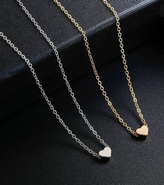 2pcs Gold-color Plus Silver-plated Necklace