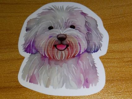 Dog Cute new 1⃣ vinyl lap top sticker no refunds regular mail very nice quality