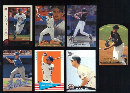 John Olerud 7 different Cards - New York Mets