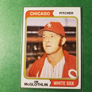 1974 - TOPPS BASEBALL CARD NO. 557 - JIM McGLOTHLIN - WHITE SOX - NRMT+