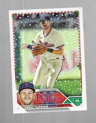 2023 TOPPS HOLIDAY TREA TURNER#118