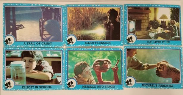 ET trading cards.