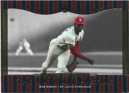 2001 UPPER DECK BOB GIBSON HALL OF FAMERS CARD