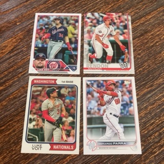 (7) Washington Nationals Cards Lot