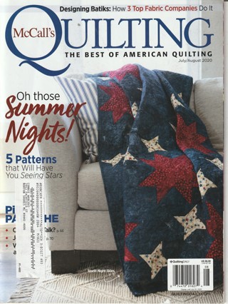 Quilting Magazine: McCall's Quilting: July/Aug 2020
