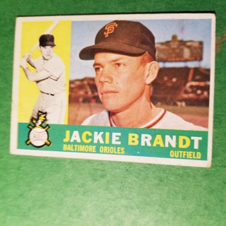 1960 - TOPPS BASEBALL CARD NO. 53 - JACKIE BRANDT - ORIOLES