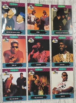 9 Yo! MTV Raps Cards 1991