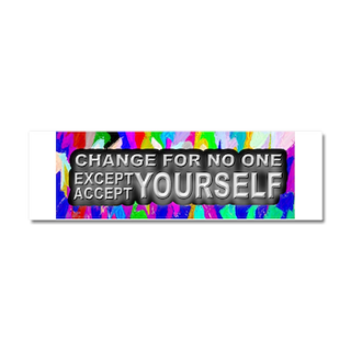 Change For No One Car Magnet 10 x 3