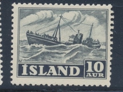 Iceland:  1950, Trawler "Ingolfur Amarson", MNH-OG, Scott # IS-258 - ICE-5020a
