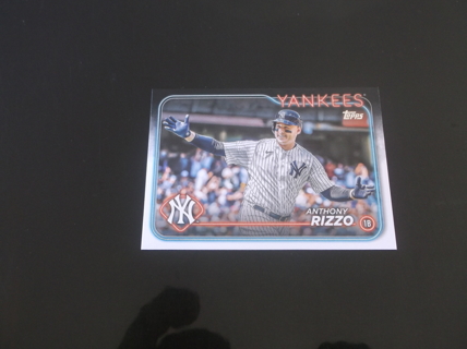 2024 Topps Series 1   Anthony Rizzo   card   #  184   New York Yankees