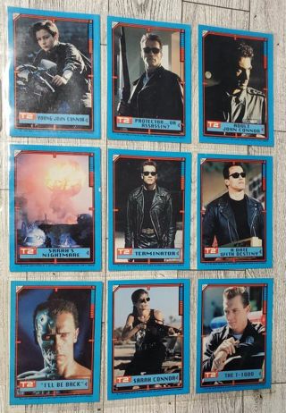 9 T2 Cards 1991