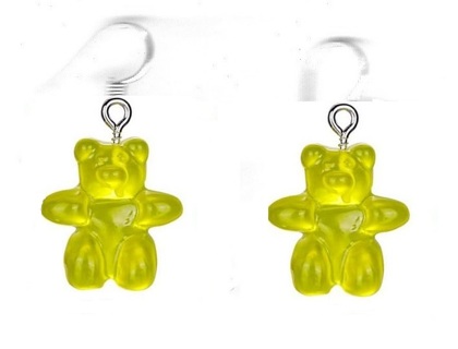 SP YELLOW GUMMY BEAR EARRINGS (PLEASE READ DESCRIPTION