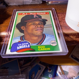 1981 topps all star rod Carew baseball card 