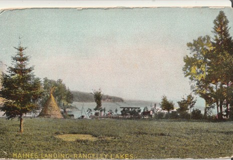 Vintage Unused Postcard: s: Haines Landing, Rangeley Lakes