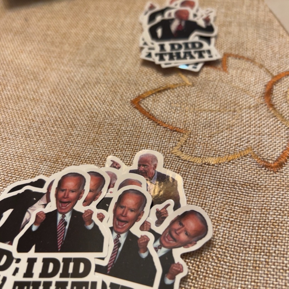 FREE: 10 mixed Biden stickers