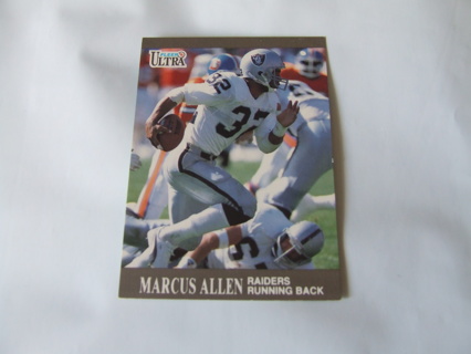 1991 Marcus Allen Los Angeles Raiders Fleer Ultra Card #75 Hall of Famer