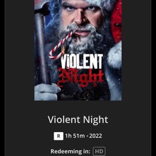 Violent Night - HD Moviesanywhere.com Redeem only digital copy code