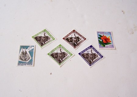 Upper Volta Postage Stamps Used/Unused set of 6