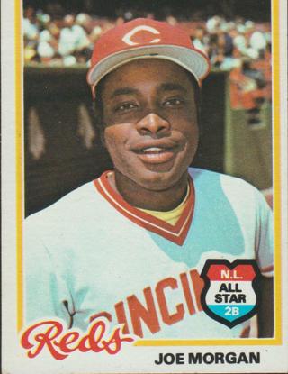 1978 Topps Joe Morgan #300 All Star Cincinnati Reds