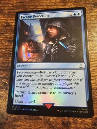 Magic the gathering mtg Escape Detection foil card Assassins Creed