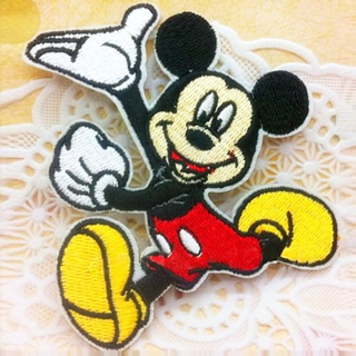 1Mickey Mouse Patch IRON ON Patch Clothing accessories Embroidery Applique Badge