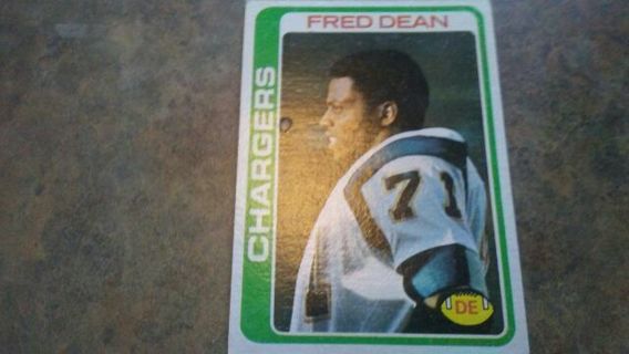 1978 TOPPS FRED DEAN SAN DIEGO CHARGERS FOOTBALL CARD# 217