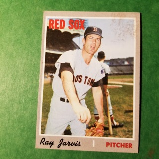 1970 - TOPPS EXMT - NRMT BASEBALL - CARD NO. 361 - RAY JARVIS - RED SOX