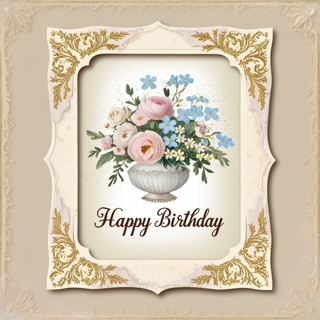 Greeting card birthday 