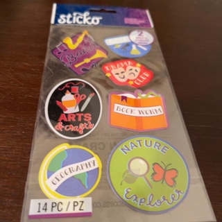 Sticko extra curricular club stickers/ 2 sheets 