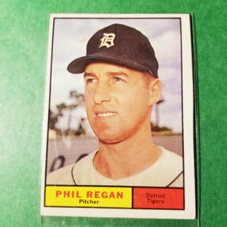 1961 - TOPPS BASEBALL CARD NO. 439 - PHIL REGAN - TIGERS