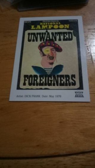 Unwanted Foreigners, May 1976