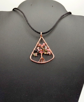 Lovely New Tourmaline Tree of Life Necklace