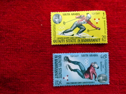 1968 MNH OG SOUTH ARABIA QU'AITI Olympic Stamps.