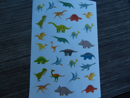 Colorful & Fun Assorted DINOSAUR LIFE variety  stickers!!