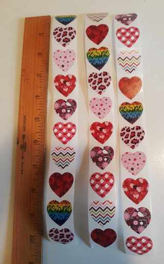 30 Heart Stickers