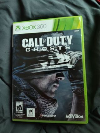 XBOX 360 Call of Duty Ghost Game