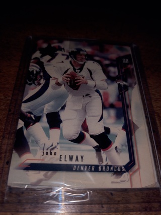 Two Card Lot football veteran quarterback John elway 